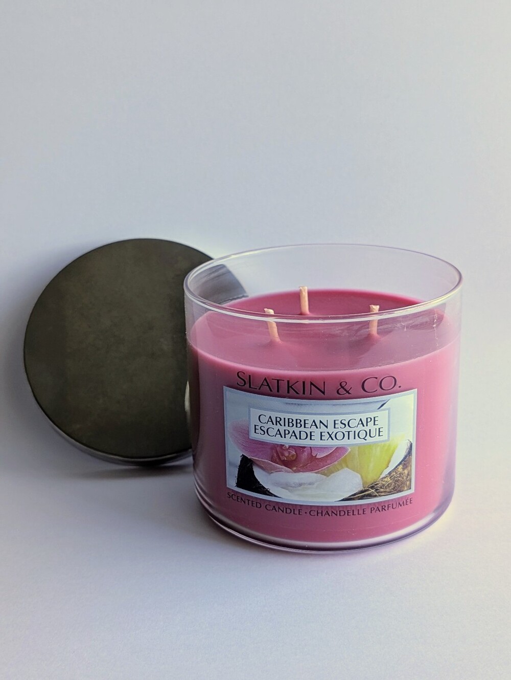 [2/$22] 3-Wick Caribbean Escape 14.5 oz Candle | Slatkin & Co. | New |